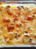 Surtido de mariscos y champiñones gratinados