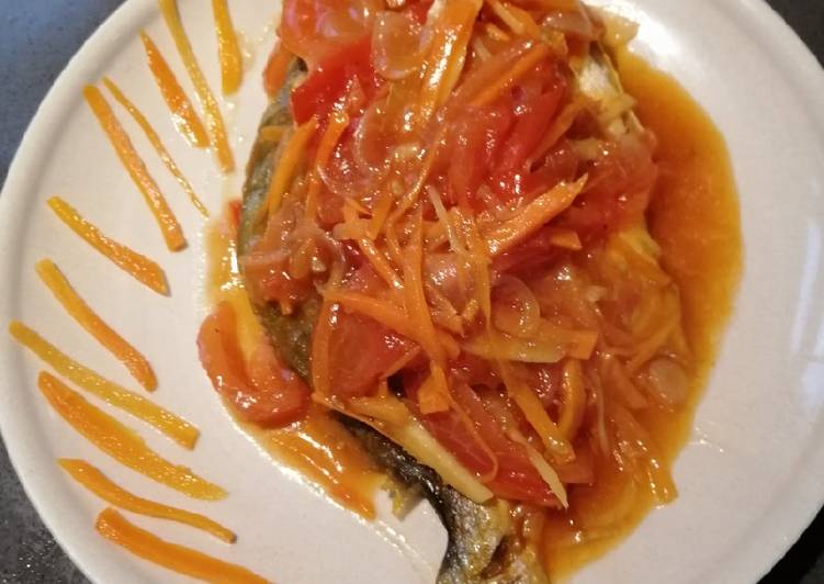 Recipe of Delicious Sweet and Sour Pompano
