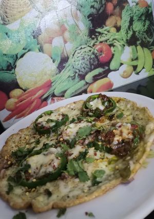 A picture of Vegetable cheese omelette 🍳.