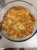 Macarrones gratinados (con sofrito, atún y el toque especial)