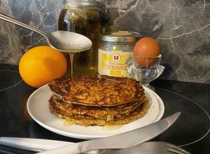Une photo de 67• 🥞 Petit-déj Express Galette Banane Flocons d’avoine et graines de Chia 🍌
