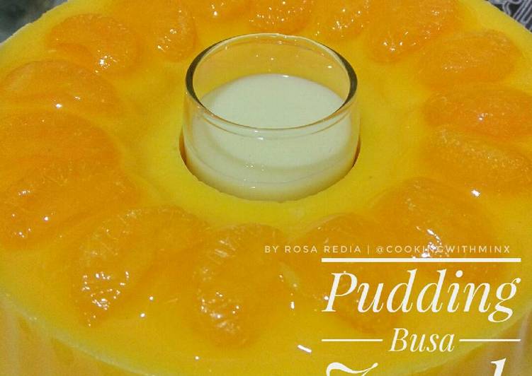 Olahan Pudding Busa Jeruk | Bahan Membuat Pudding Busa Jeruk Yang Lezat Sekali