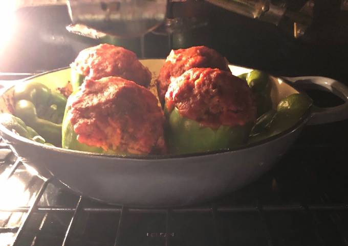Easiest Way to Make Super Quick Homemade Stuffed Green Peppers