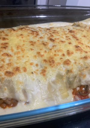 Una foto de Lasaña boloñesa fácil