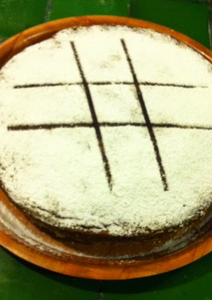 Una foto de Pastel nevado de chocolate
