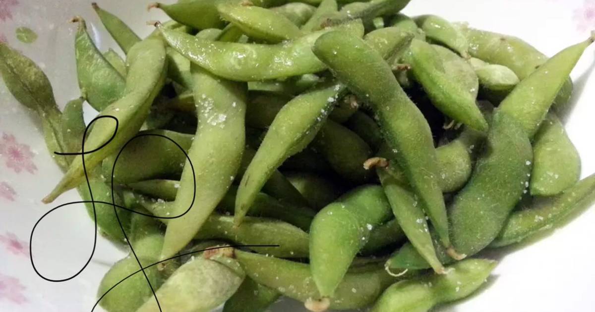 Salted Edamame Bean Recipe by LeeGoh Cookpad