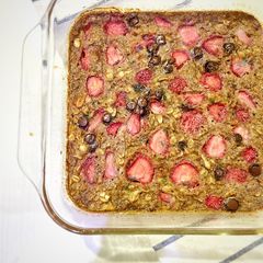 Super duper healthy baked oatmeal A picture of Super duper healthy baked oatmeal.