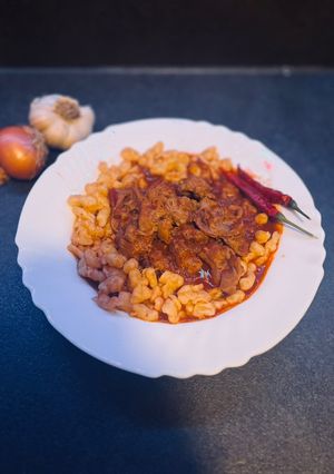 Zúza pörkölt korondi cserép edényben recept fotója