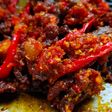 Dendeng batokok (balado)
