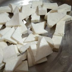 Homemade paneer A picture of Homemade paneer.