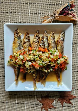 莎莎醬淋柳葉魚 的食譜成品照片