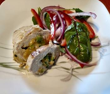 Popular Recipe Stuffed Chicken Breasts with salad Delicious Perfect