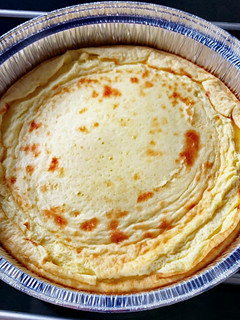Una foto de Tarta de queso proteica