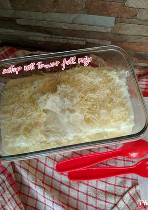 Foto resep Setup roti tawar full keju