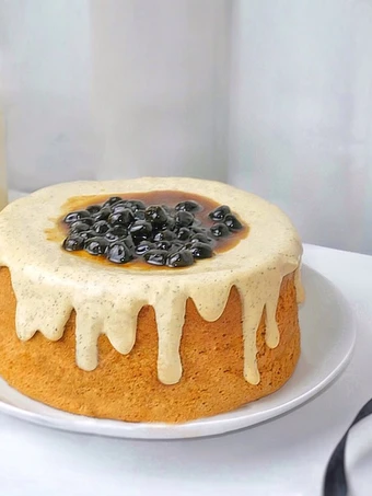 Langkah Gampang Membikin Resep Boba Milk Tea Cake / Volcano Bubble Milk Tea Cake yang Enak Banget Anti Ribet, Menggugah Selera