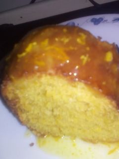 صورة لوصفة طريقة عمل كيكة البرتقال بدون بيض من قناة حنان الوراقى قناة متنوعة