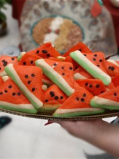 عکسی از دستور کیک هندونه ای🍉