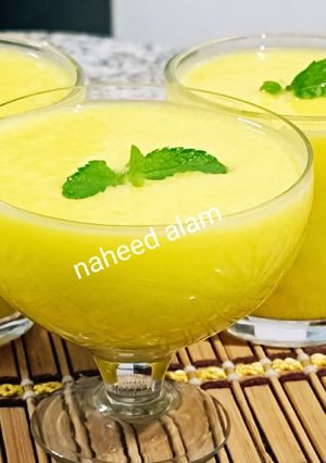 A picture of Muskmelon Custard Drink.