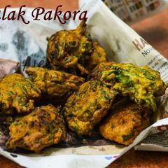 Palak Pakora /Spicy Spinach Fritters A picture of Palak Pakora /Spicy Spinach Fritters.