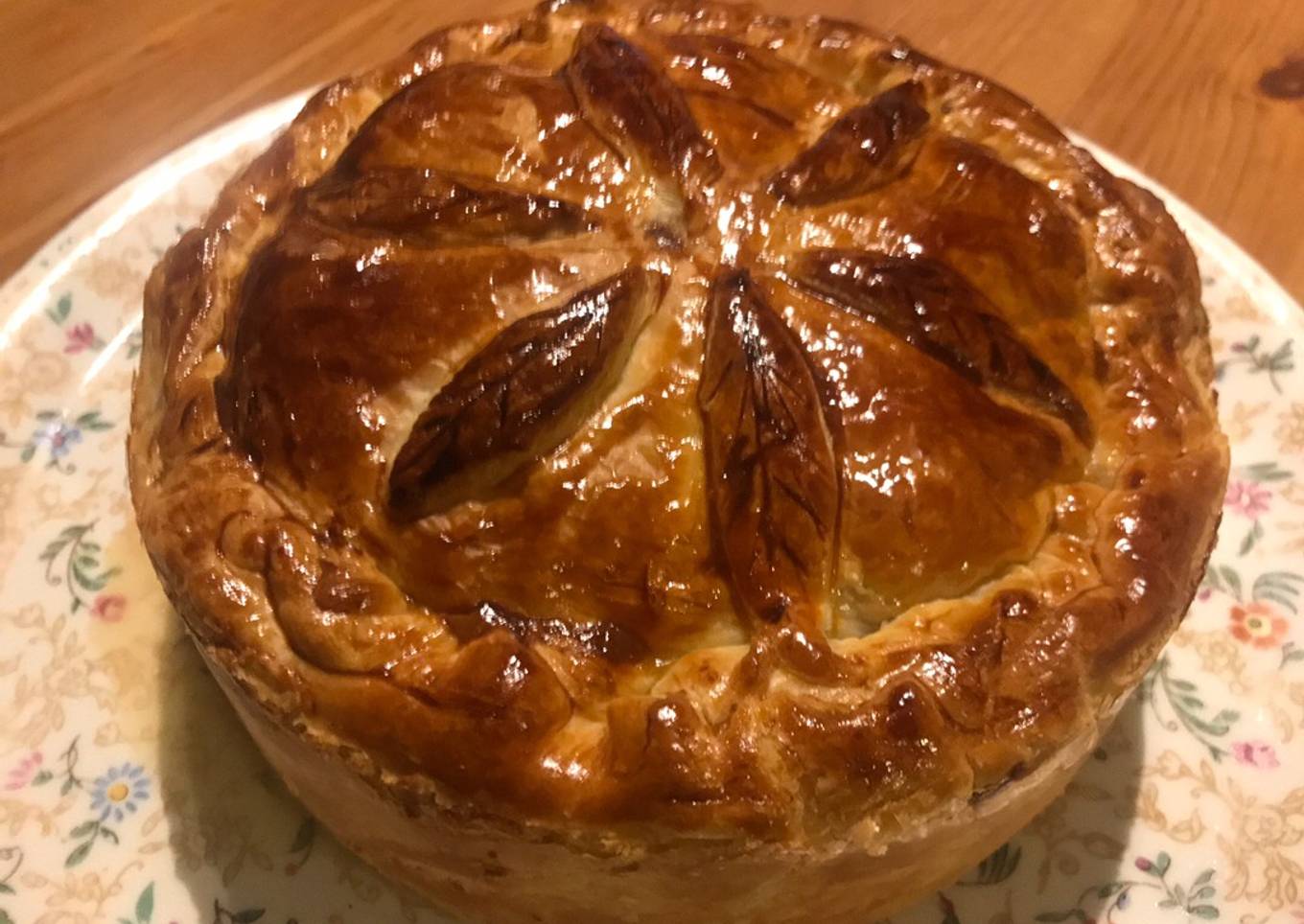 Tourte poulet champignons