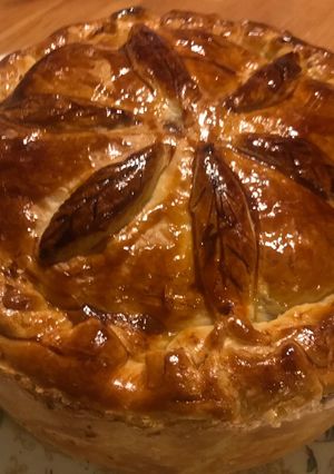 Une photo de Tourte poulet champignons