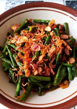 Foto resep Simple tumis kacang panjang kecap