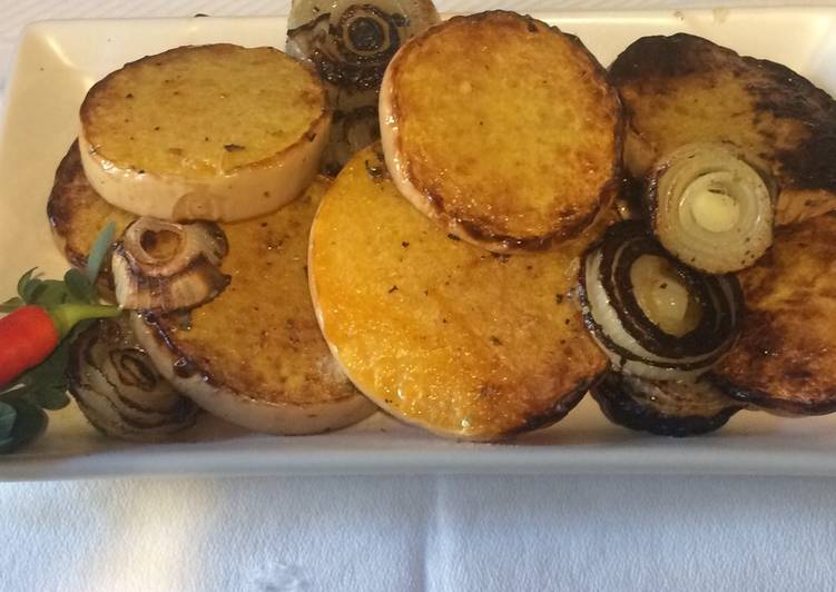 Zapallo coreano (anco) a las brasas