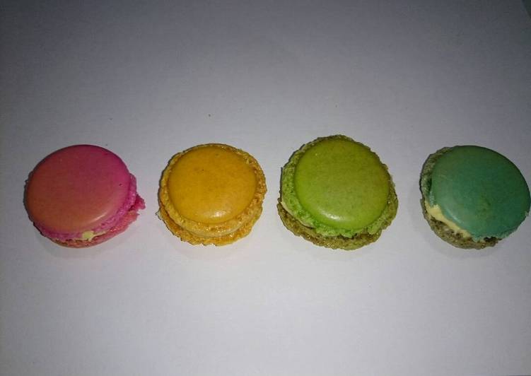 Rainbow French Macarons