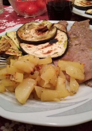Foto di Verdurine grigliate e vitello sottilissimo