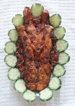তন্দুরি বেকড স্যালমন (tandoori baked salmon recipe in Bengali) #GA4 #Week4 রেসিপির প্রধান ছবি