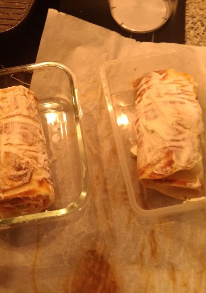 Una foto de Rollo de Salmón