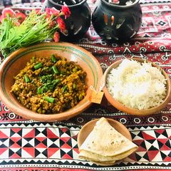 Keema muttar A picture of Keema muttar.