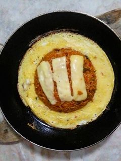 Foto resep Ufo Kimchi Fried Rice (Nasi Goreng Kimchi Ufo)