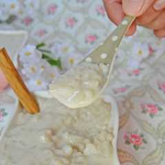 Una foto de Arroz dulce con horchata (sin gluten, sin azúcar y sin lactosa)