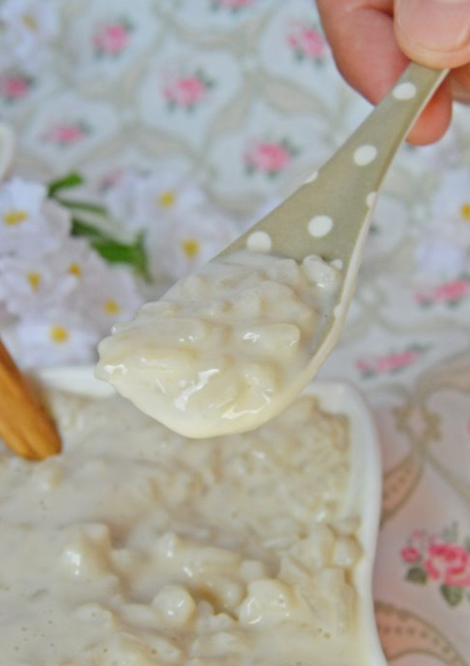 Una foto de Arroz dulce con horchata (sin gluten, sin azúcar y sin lactosa)