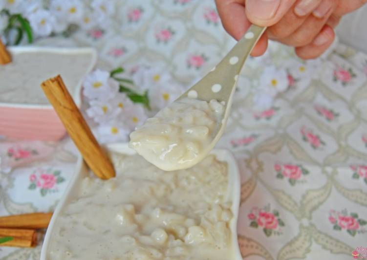 Arroz dulce con horchata (sin gluten, sin azúcar y sin lactosa)