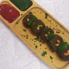 Restaurant style Hara Bhara Kabab A picture of Restaurant style Hara Bhara Kabab.