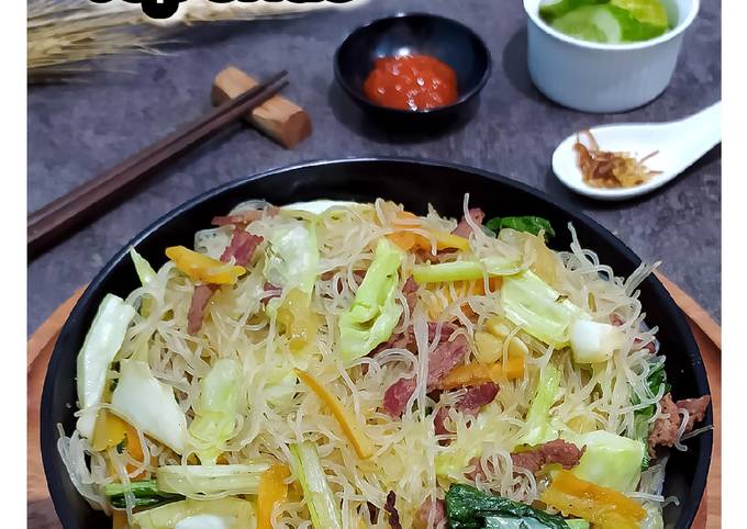 Resep Japchae alias bihun  goreng ala  korea  oleh Saomi 