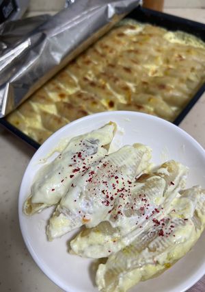 صورة لوصفة مكرونة أصداف