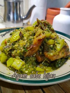 Foto resep Ayam cabe hijau