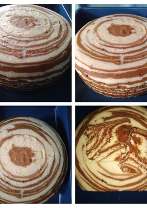 Foto resep Bolu zebra kukus