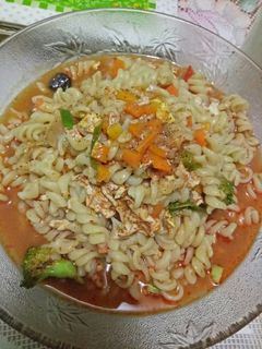 Foto resep Makaroni spiral kuah kari