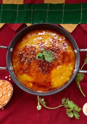 A picture of Masoor Dal Tadka.