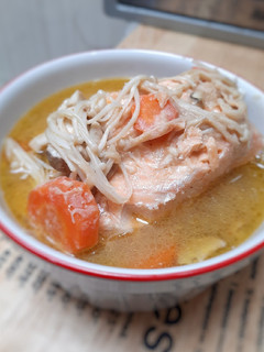 Foto resep Salmon Jamur Kukus Saus Miso