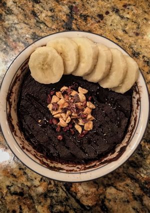 A picture of Chocolate Peanut Butter Mug Cake.