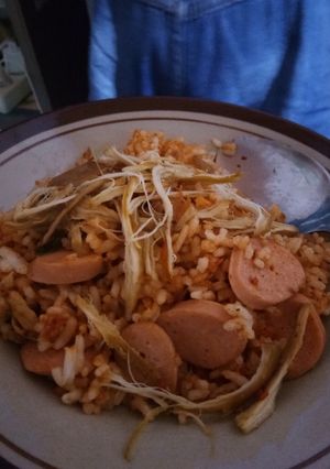 Foto resep Nasi goreng rasa keju simple dan enak