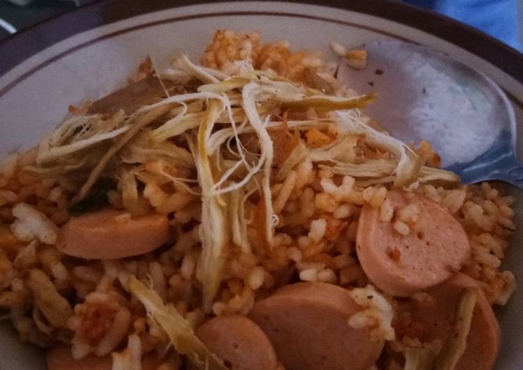 Nasi goreng rasa keju simple dan enak