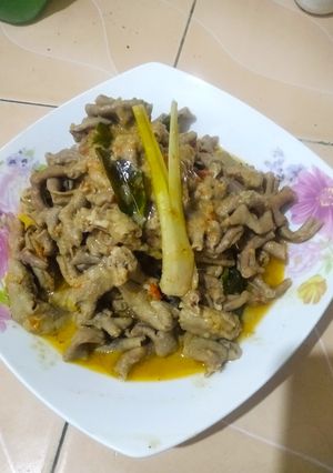 Foto resep Usus Ayam Bumbu Rendang