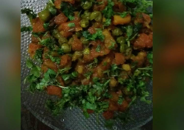 Easiest Way to Make Perfect Carrot and green peas ki khatti mithi subji