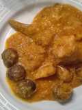 Conejo con caracoles
